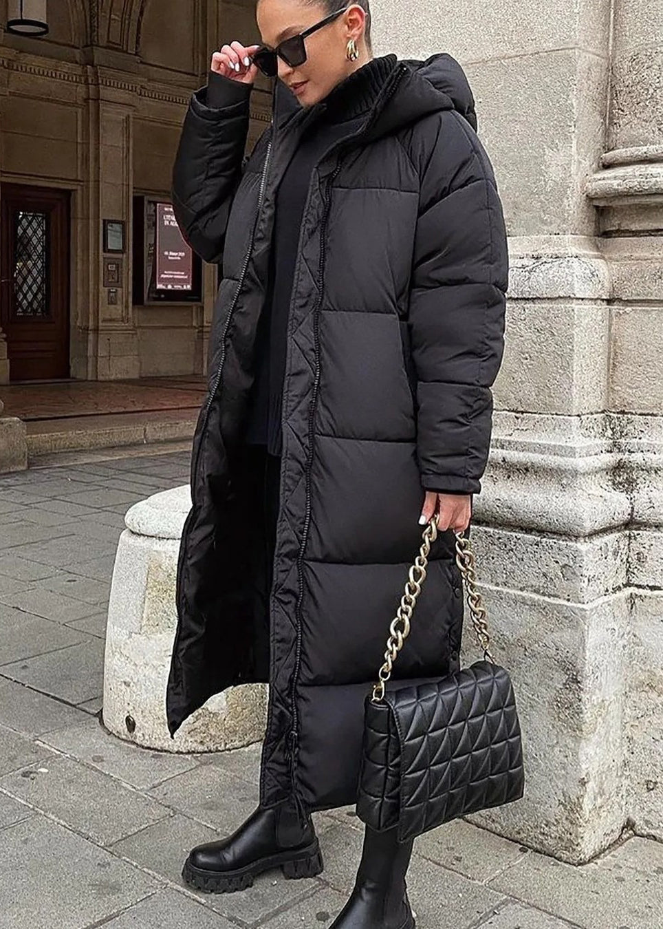 Puffer Jacket with Hoodie