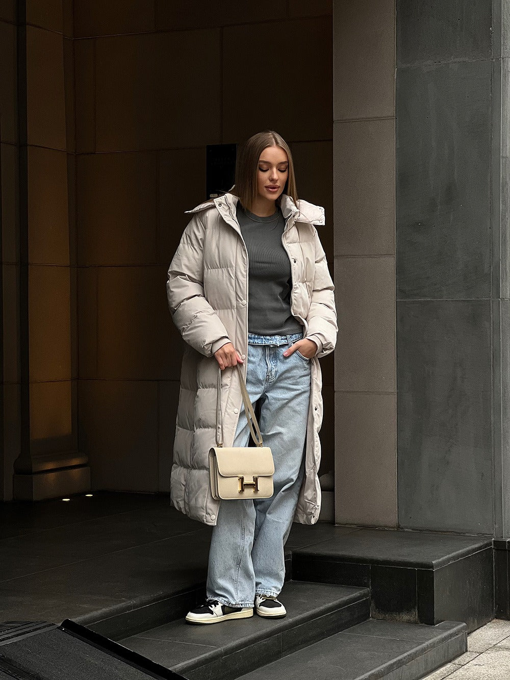 Puffer Jacket with Hoodie