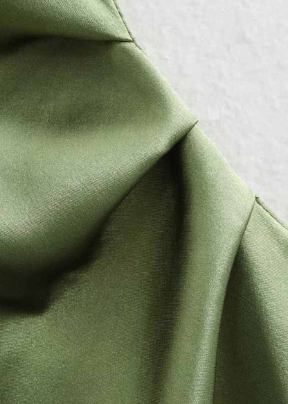 Satin straight-line cocktail dress